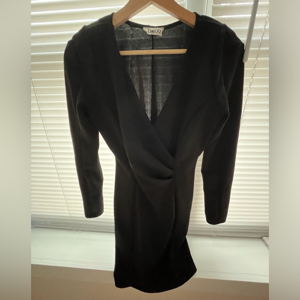 Taroo black mini dress